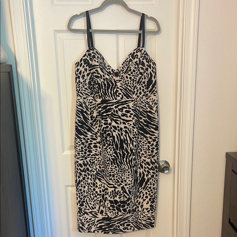 Sergio Hudson Bustier Midi Dress